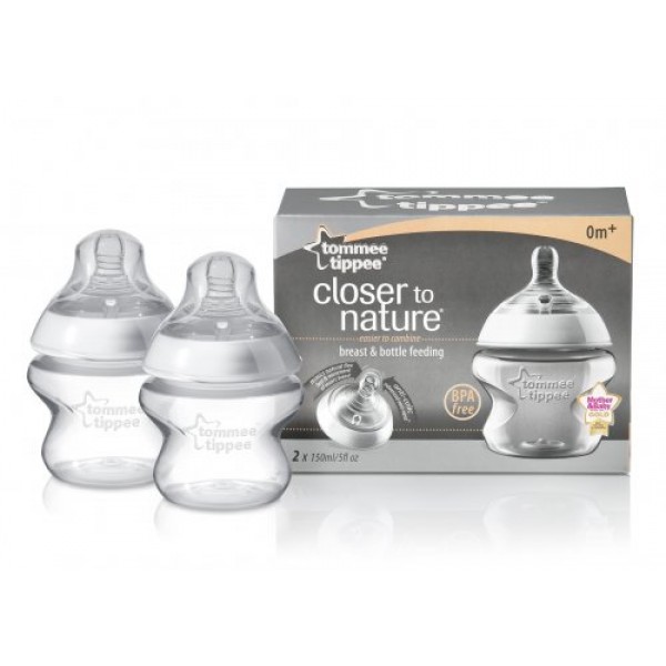 Closer to Nature 150ml PP bottle (pack of 2) - Tommee Tippee - BabyOnline HK