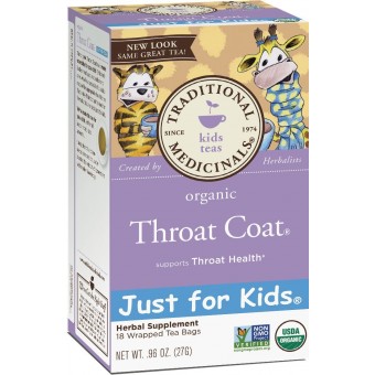 Just for Kids - Organic Throat Coat Tea (18 Tea Bags)