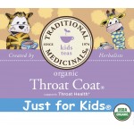 Just for Kids - Organic Throat Coat Tea (18 Tea Bags) - Traditional Medicinals - BabyOnline HK
