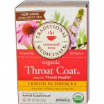 Organic Lemon Echinacea Throat Coat - Caffeine Free (16 Tea Bags) 28 g - Traditional Medicinals - BabyOnline HK