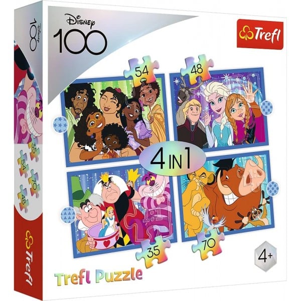 4 in 1 Disney Puzzle - The Happy World of Disney (35, 48, 54 and 70 pcs) - Trefl - BabyOnline HK