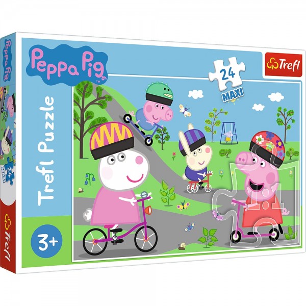 Peppa Pig - Maxi Puzzle - Peppa Pig's Active Day (24 pcs) - Trefl