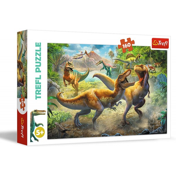 Jigsaw Puzzle - Fighting Tyrannosaurs (160 pcs) - Trefl - BabyOnline HK