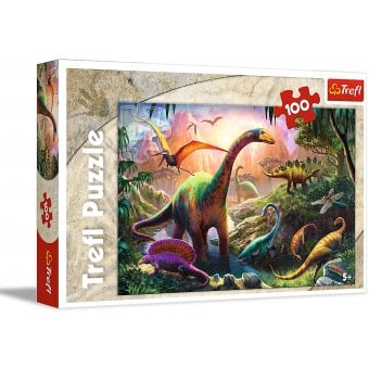 Jigsaw Puzzle - Dinosaurs' Land (100 pcs)