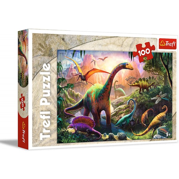 Jigsaw Puzzle - Dinosaurs' Land (100 pcs) - Trefl - BabyOnline HK