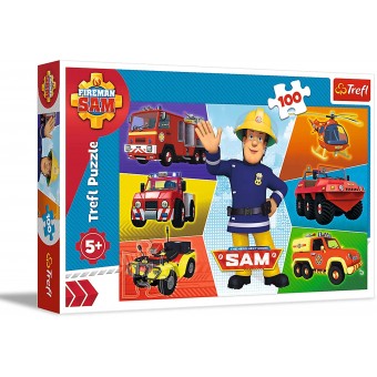 Fireman Sam - Puzzle - Sam's Vehicles (100 pcs)