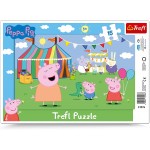 Frame Puzzle - Peppa Pig - In the Amusement Park (15 pcs) - Trefl - BabyOnline HK