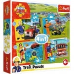 4 in 1 Fireman Sam Puzzle - Brave Fireman Sam (35, 48, 54, 70 pcs) - Trefl - BabyOnline HK
