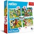 4 in 1 Mickey Mouse Puzzle - Mickey Mouse Nice Day (35, 48,  54, 70 pcs)