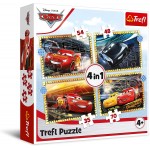 4 in 1 Disney Cars - Ready, Steady, Go! (35, 48, 54, 70 pcs) - Trefl - BabyOnline HK