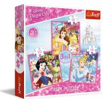三合一 迪士尼公主 - 拼圖 - The Enchanted World of Princesses (20, 36, 50 片) - Trefl - BabyOnline HK