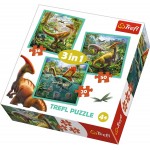 3 in 1 Puzzle - The Extraordinary World of Dinosaur (20, 36, 50 pcs) - Trefl - BabyOnline HK
