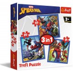 3 in 1 Marvel Puzzle - Spider-Man (20, 36, 50 pcs) - Trefl - BabyOnline HK