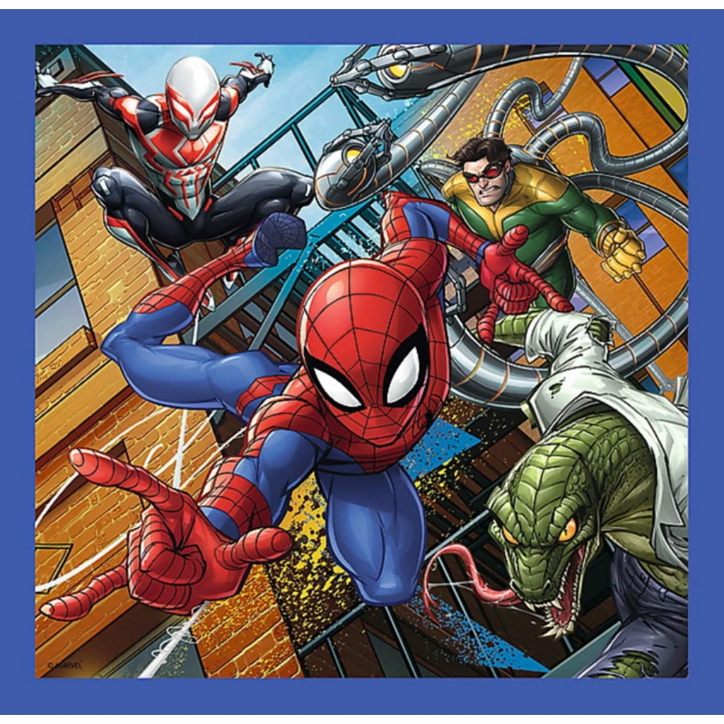 Trefl Disney 3 in 1 20+36+50 Piece Jigsaw Puzzle For Kids Marvel Spiderman World 