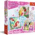 3 in 1 Disney Princess Puzzle - Rapunzel, Aurora and Ariel (20, 36, 50 pcs)