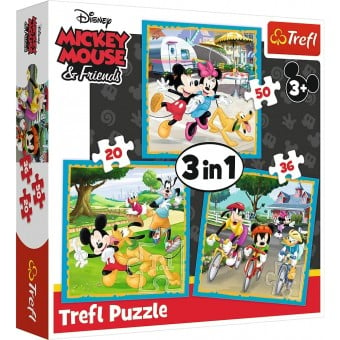 3 in 1 Disney - Mickey Mouse with Friends (20, 36, 50 pcs)