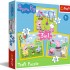 3 in 1 Peppa Pig Puzzle - Peppa's Happy Day (20, 36, 50 pcs)