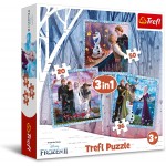 3 in 1 Disney Frozen II Puzzle - The Magical Story (20, 36, 50 pcs) - Trefl - BabyOnline HK