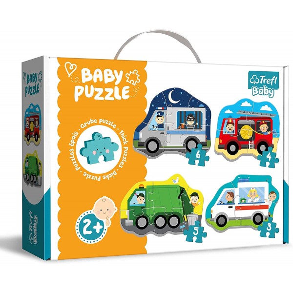 Baby Puzzle - Vehicles and Jobs - Trefl - BabyOnline HK