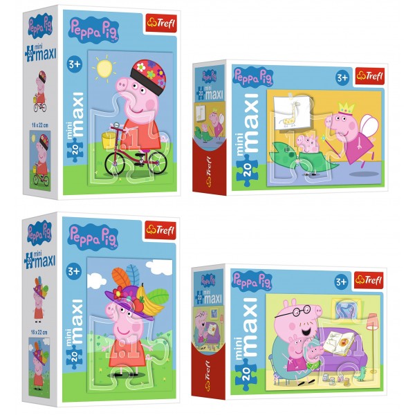 Peppa Pig - Mini Maxi Puzzle (20 pcs) - 4 Boxes - Trefl - BabyOnline HK