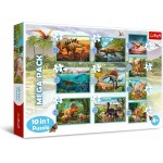 10 in 1 Mega Pack Puzzle - Meet all the Dinosaurs (20, 35, 48 pcs) - Trefl - BabyOnline HK