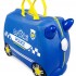 Kids Ride-On Suitcase - Percy the Police Car