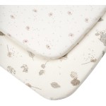 CoZee 有機棉嬰兒床床笠 (2件裝) - 寧靜安逸的小兔 - Tutti Bambini - BabyOnline HK
