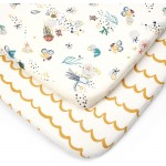 CoZee Organic Cotton Fitted Sheets (Twin Pack) - Our Planet - Tutti Bambini - BabyOnline HK