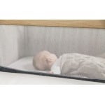 CoZee Bedside Crib – Oak and Charcoal - Tutti Bambini - BabyOnline HK