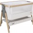 CoZee Bedside Crib – Oak and Silver