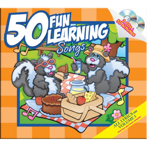 50 Fun Learning Songs (2 CDs & 50 Activities) - Twin Sisters - BabyOnline HK