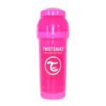 All-In-One Anti-Colic Baby Bottle 260ml - Pink - Twistshake - BabyOnline HK