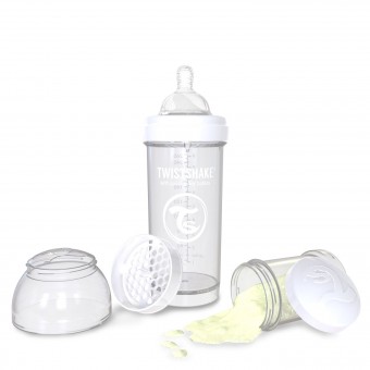 All-In-One Anti-Colic Baby Bottle 260ml - White