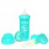 All-In-One Anti-Colic Baby Bottle 260ml - Turquoise