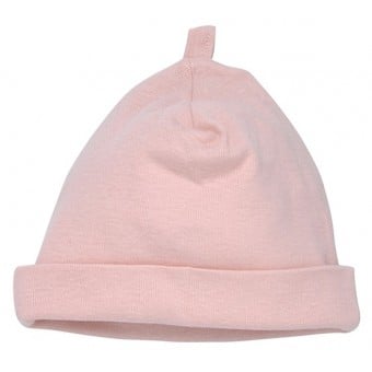 Organic Cotton Scull Hat (0-3M) - Blush