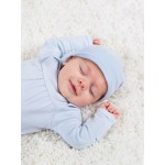 Organic Cotton Scull Hat (0-6M) - Blue with White Stripes - Under the Nile - BabyOnline HK