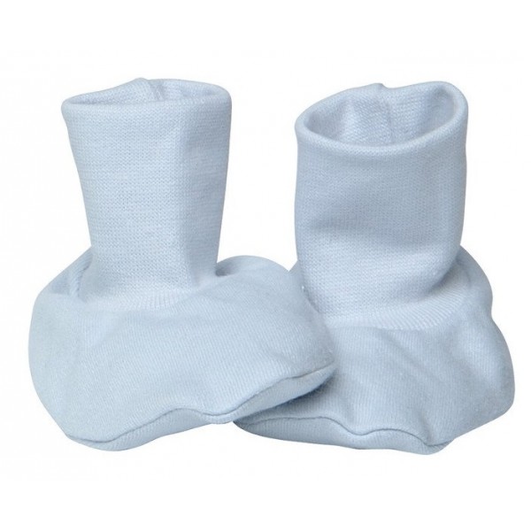 Organic Cotton Booties (0-3M) - Ice Blue - Under the Nile - BabyOnline HK