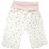 Organic Cotton Rolled Waist Pants - Pink Dot (0-3M)