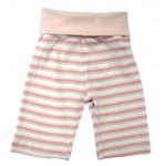 Organic Cotton Rolled Waist Pants - Girl's Stripe (0-3M) - Under the Nile - BabyOnline HK