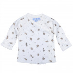 Organic Cotton Side Snap Shirt (L/S) - Animal Print (0-3M) - Under the Nile - BabyOnline HK