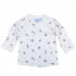 Organic Cotton Side Snap Shirt (L/S) - Animal Print (3-6M)