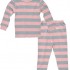 有機棉睡衣套裝 (6歲) - 粉紅/灰色