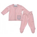 Organic Cotton Layette Set (thick) - Silver Pink (6-9M) - Under the Nile - BabyOnline HK
