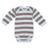 Organic Cotton Baby Lap Shoulder Bodysuit (L/S) - Misty Blue (6-9M)