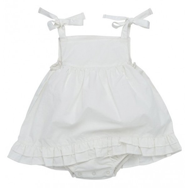 Organic Cotton Infant Dress - Beige (6-9M) - Under the Nile - BabyOnline HK