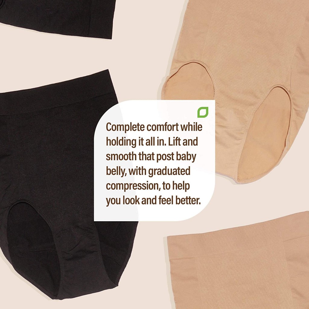 C-Panty High Waist C-Section Recovery Underwear - 2 Pack in Black & Nude by  UpSpring