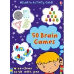 Activity Cards - 50 Brain Games - Usborne - BabyOnline HK