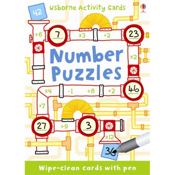 Activity Cards - Number Puzzles - Usborne - BabyOnline HK