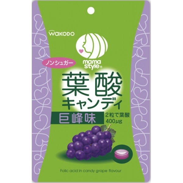Folic Acid Candy - Grape 94g - Wakodo - BabyOnline HK