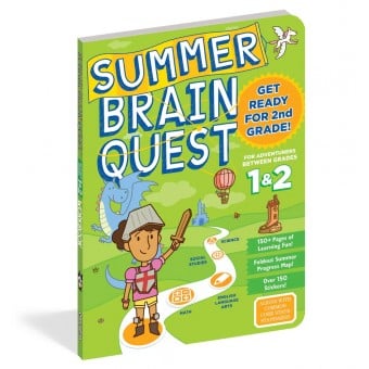 Summer Brain Quest Workbook - 1 & 2 - Get Ready For 2nd Grade!